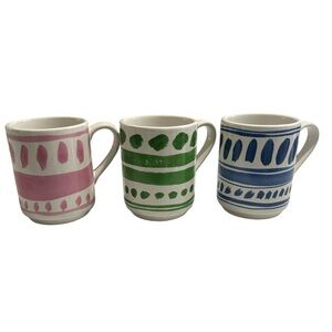 Kate Spade New York Lenox All In Good Taste Set of 3 Colorful Stackable Mugs